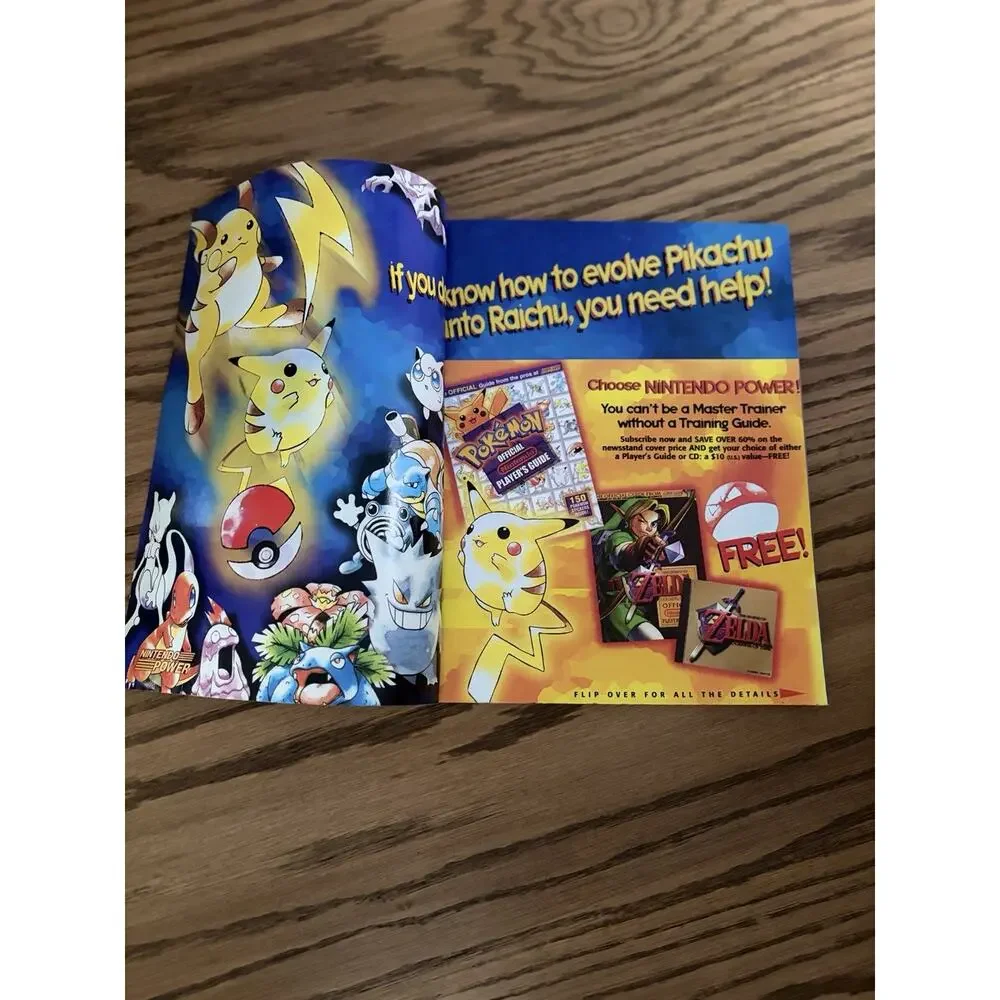 Nintendo Power Vol 118 March 1999 w/Poster, Charmeleon Pokémon Card & Inserts